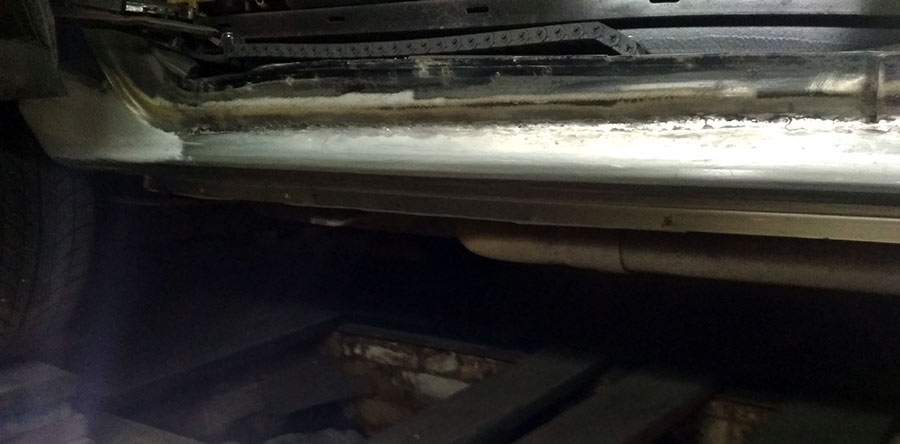 переварка порогов Dodge Caravan