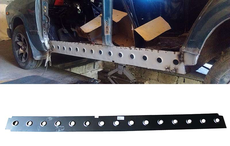 Усилитель порога автомобиля